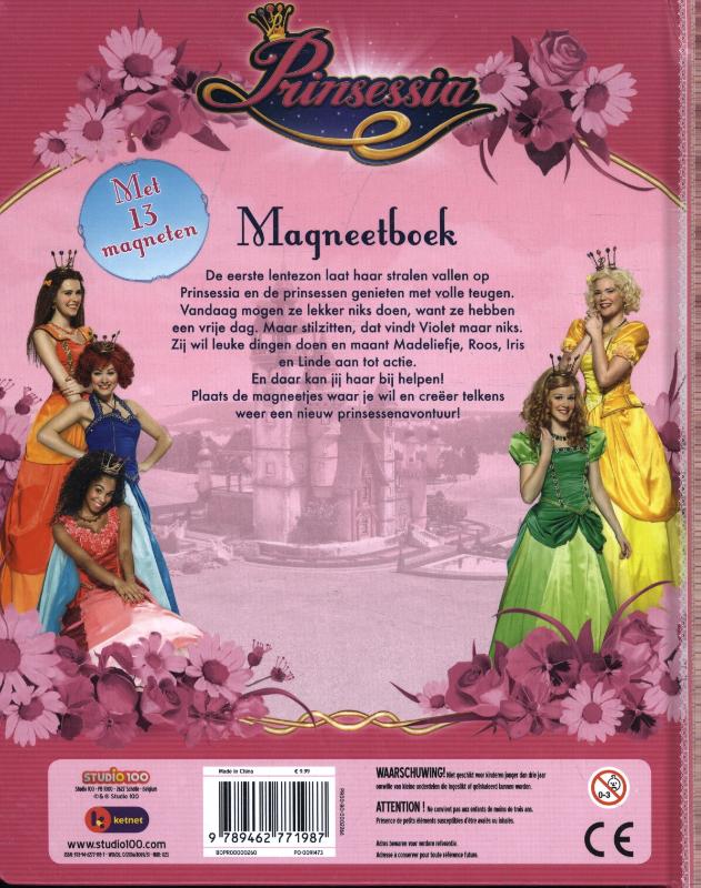 Achterkant van Prinsessia : magneetboek