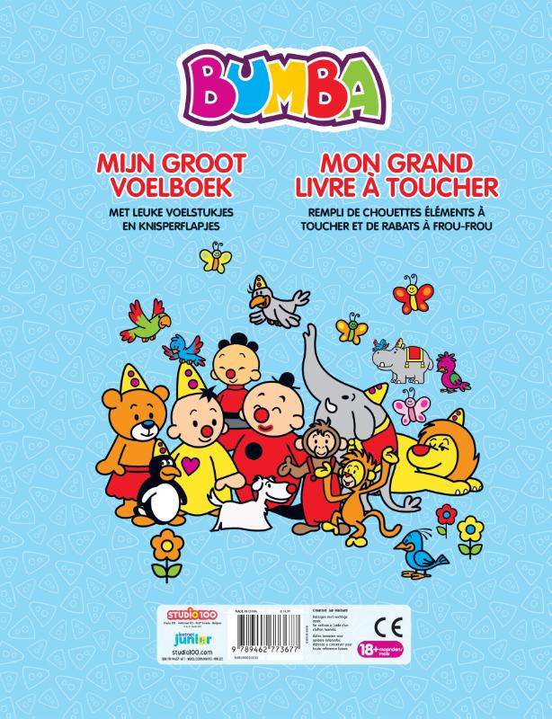Achterkant van Bumba : Mijn groot voelboek