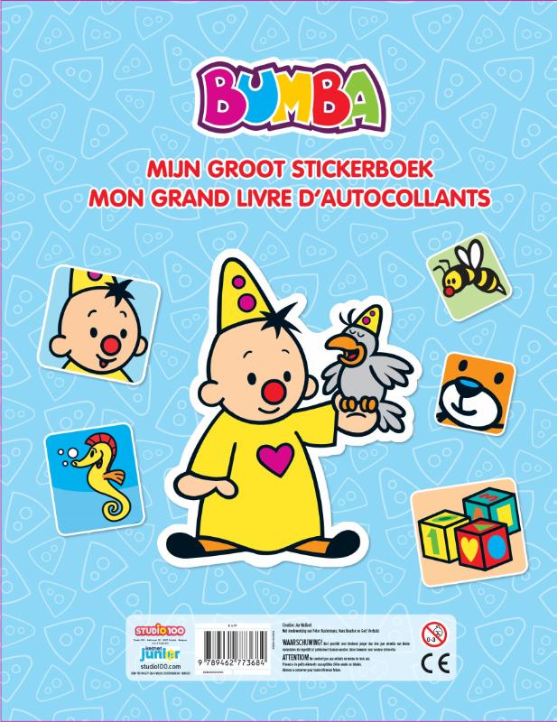 Achterkant van Groot stickerboek
