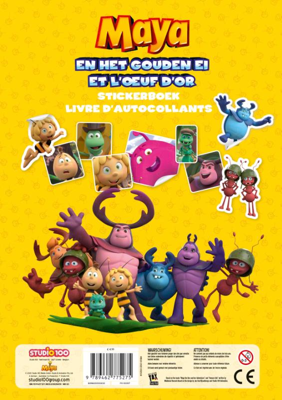 Achterkant van Maya : filmstickerboek - Het gouden ei