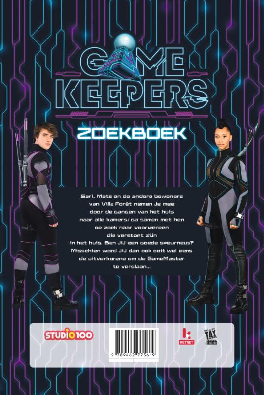 Achterkant van GameKeepers : zoekboek