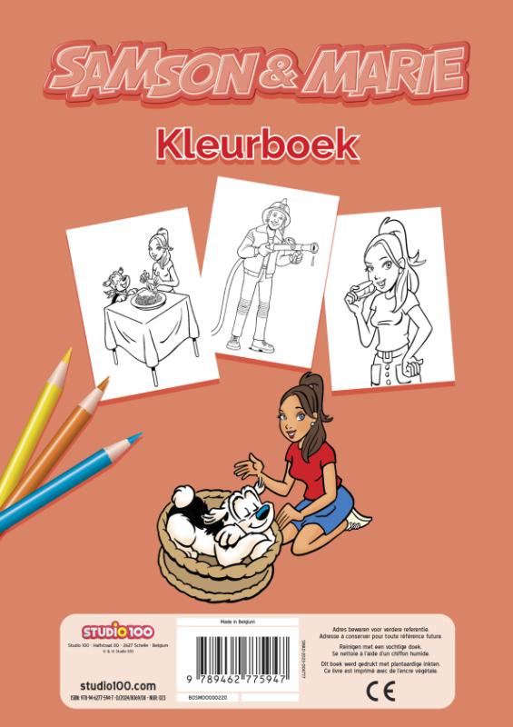 Achterkant van Samson & Marie : kleurboek