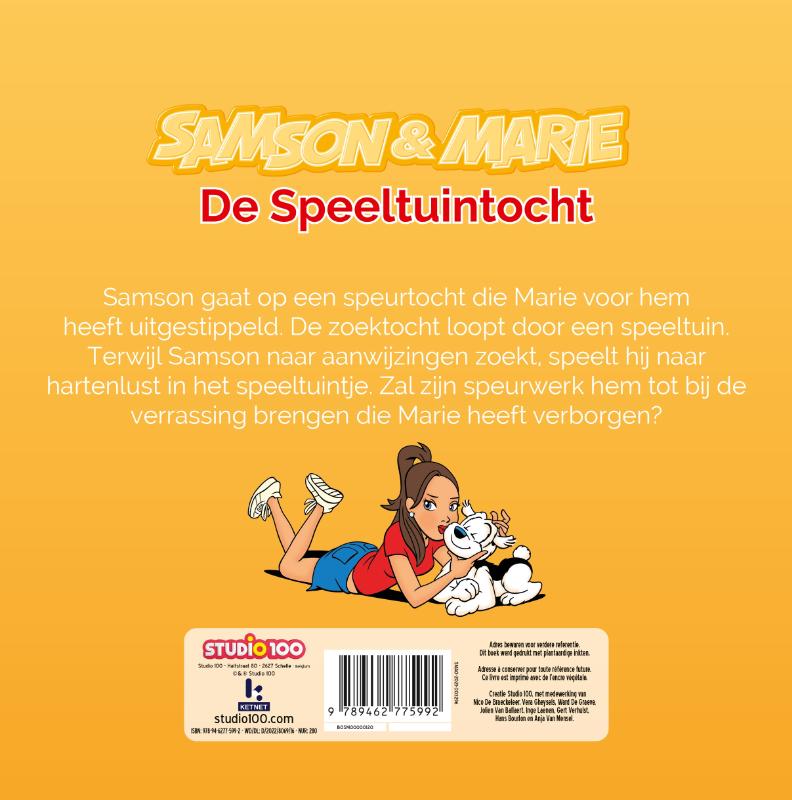 Achterkant van Samson & Marie : leesboek - De speeltuintocht