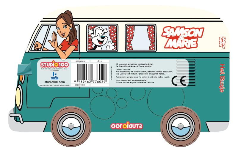 Achterkant van Samson & Marie : Het busje
