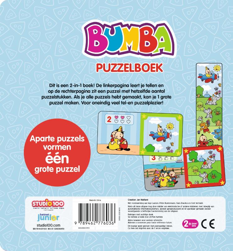 Achterkant van Bumba : puzzelboek 2022