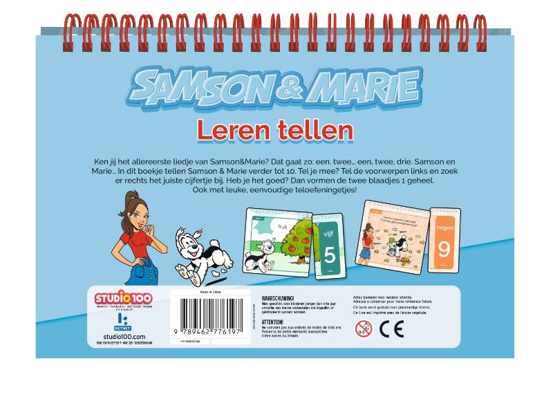 Achterkant van Samson & Marie : getallenlegger - Leren tellen