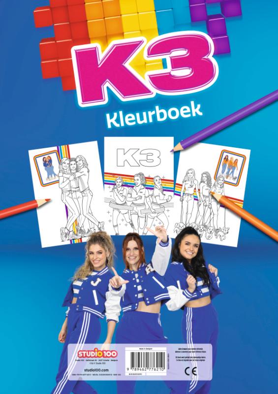 Achterkant van K3 : kleurboek - Sport