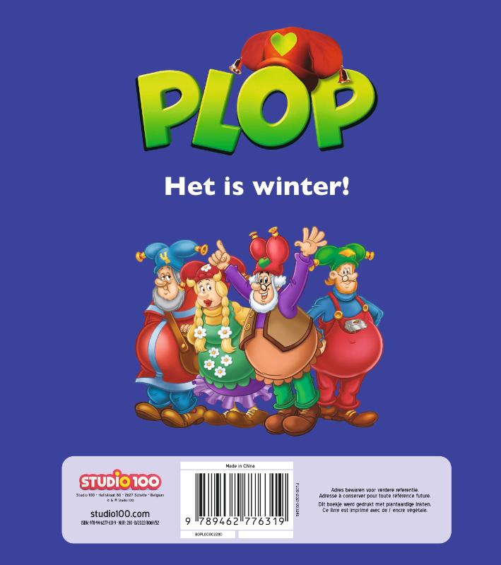 Achterkant van Plop – Het is winter