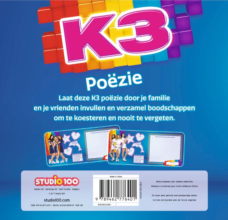 Achterkant van K3 : poezie - Een nieuw begin