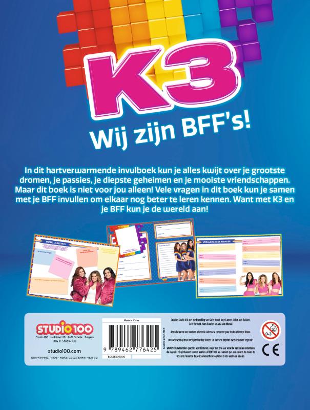 Achterkant van K3 : Wij zijn BFF’s!
