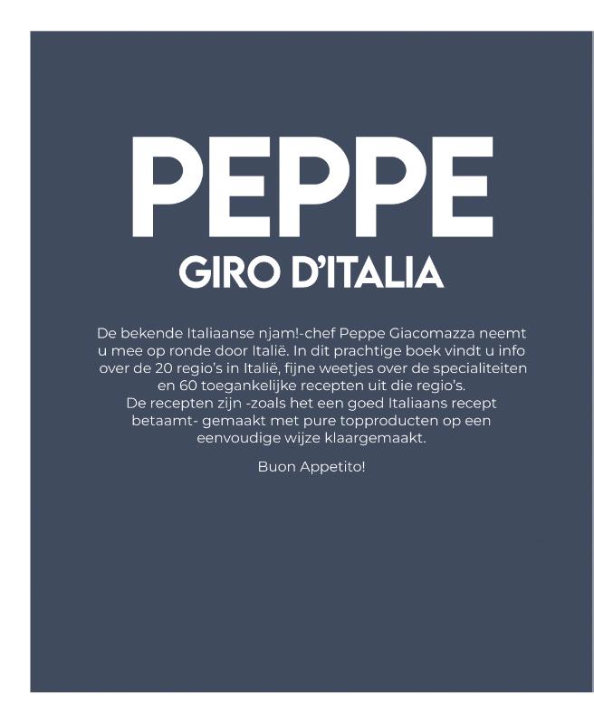 Achterkant van Peppe Giro d'Italia