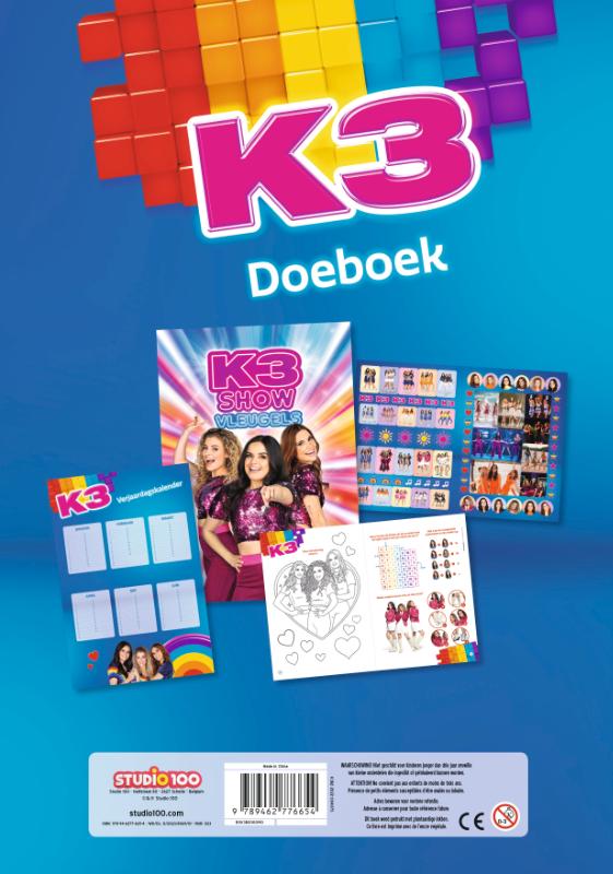Achterkant van K3 : doeboek - Glitter