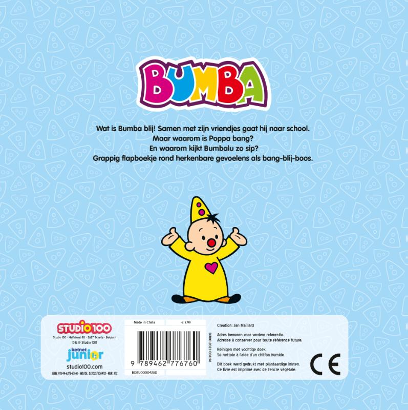 Achterkant van Bumba : kartonboek met flapjes - Dag juf!