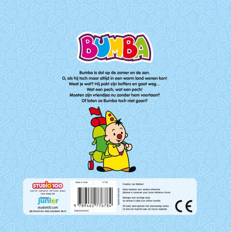 Achterkant van Bumba : kartonboek met flapjes - Ik hou van jou, Bumba!
