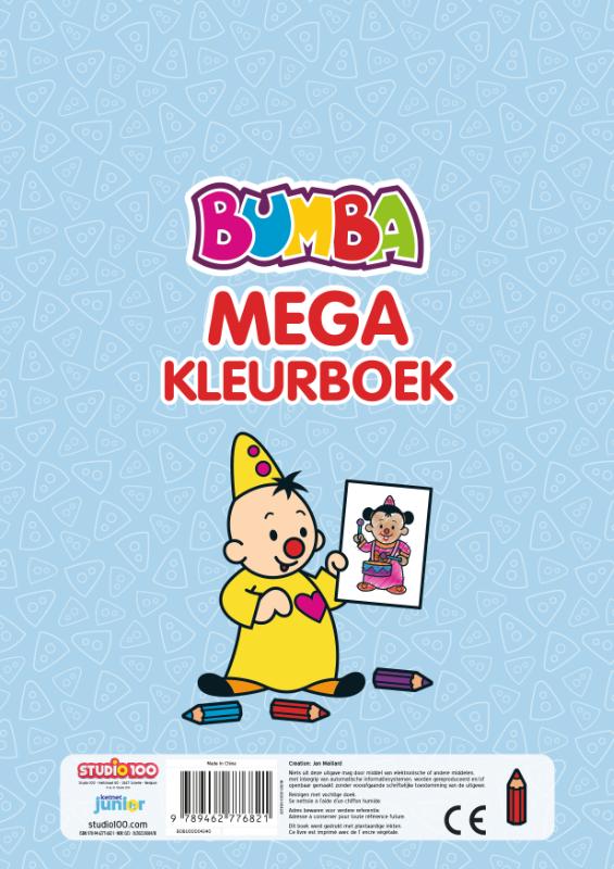 Achterkant van Bumba : mega kleurboek