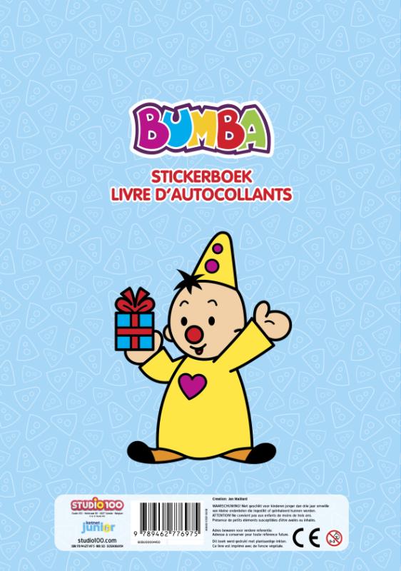 Achterkant van Bumba : stickerdoeboek - Verjaardag