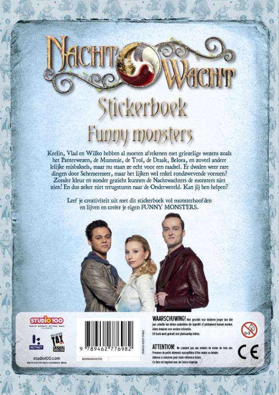 Achterkant van Nachtwacht : stickerboek - Funny monsters