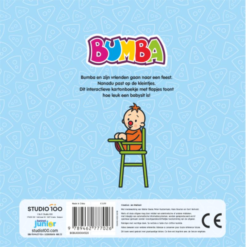Achterkant van Bumba : kartonboek met flapjes - De babysit