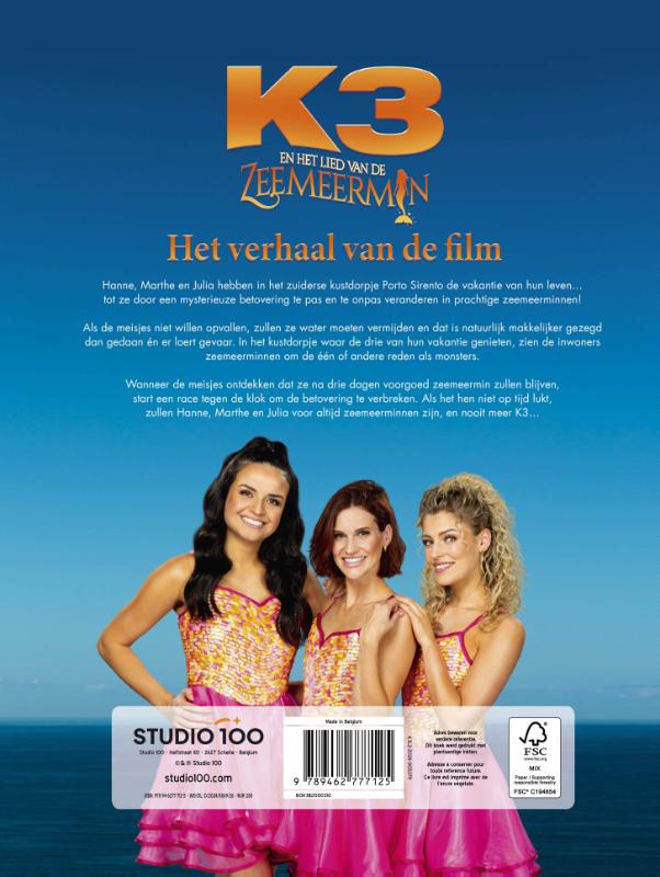Achterkant van K3 : filmboek - Lied van de zeemeermin