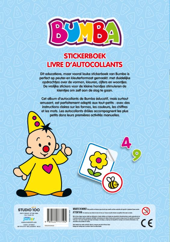 Achterkant van Bumba : stickerboek - Sticker en leer