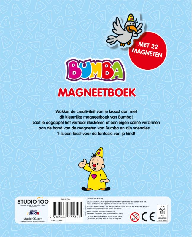 Achterkant van Bumba : magneetboek