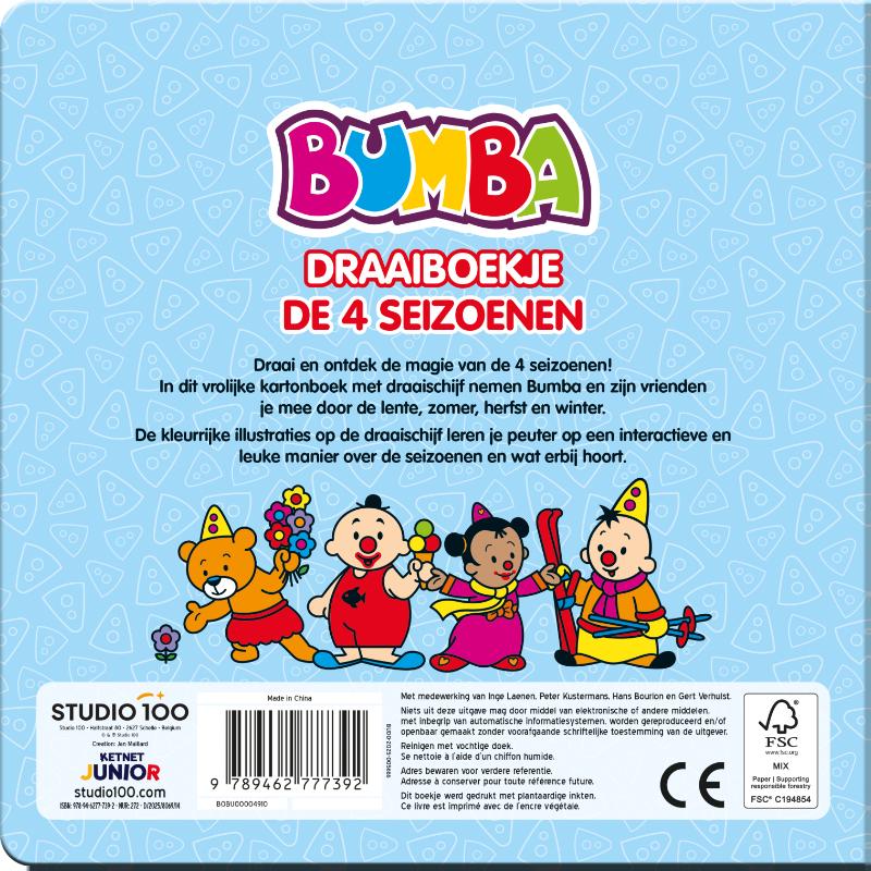 Achterkant van Draaiboek de 4 seizoenen