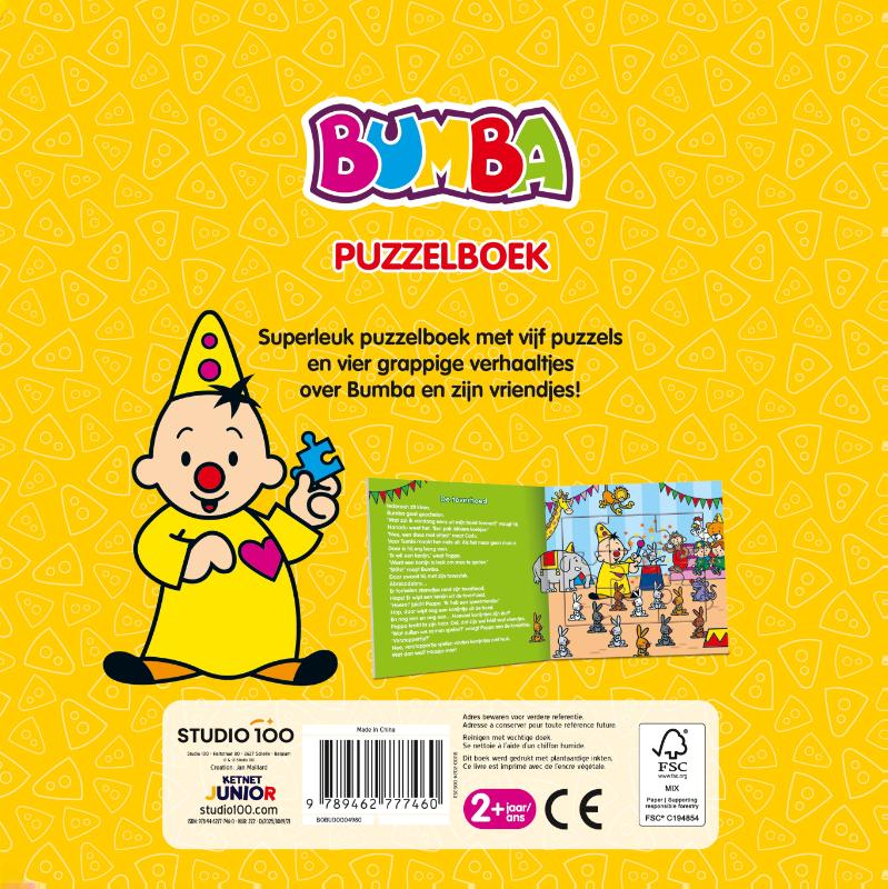 Achterkant van Bumba : puzzelboek - geel
