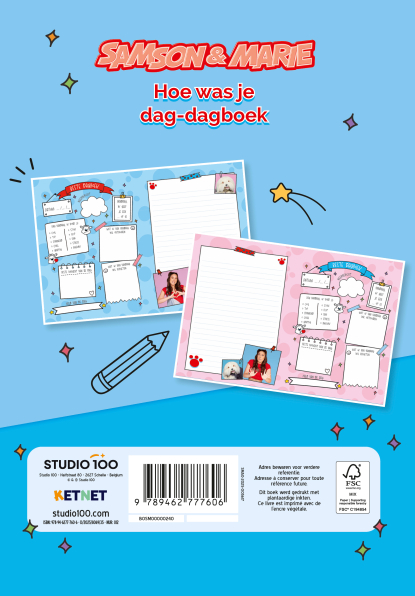 Achterkant van Hoe was je dag-dagboek
