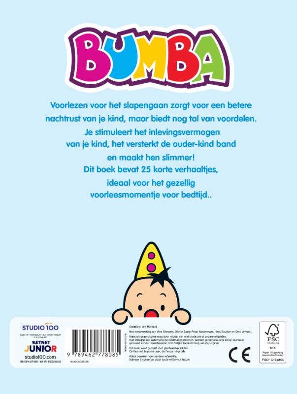 Achterkant van Bumba : 5 minuutjes voor het slapengaan