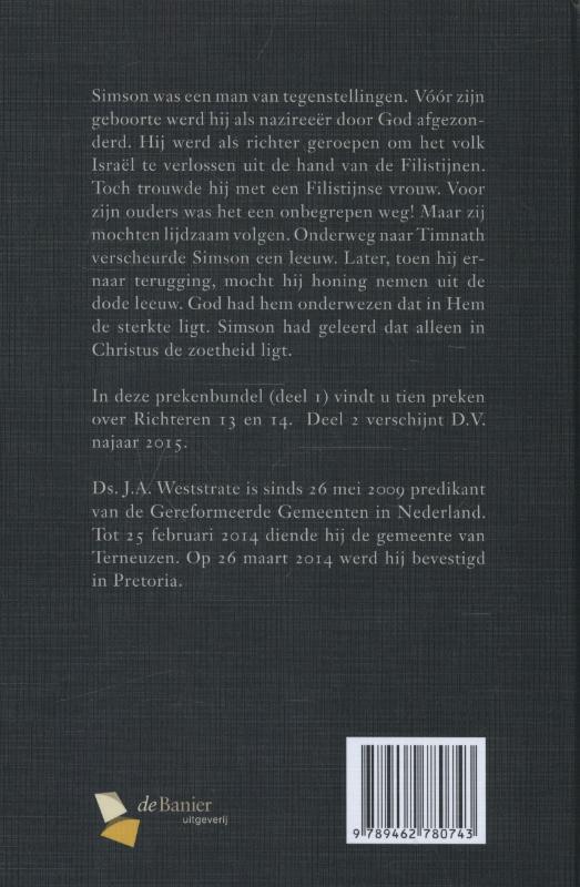 Achterkant van Simson, de nazireeër Gods