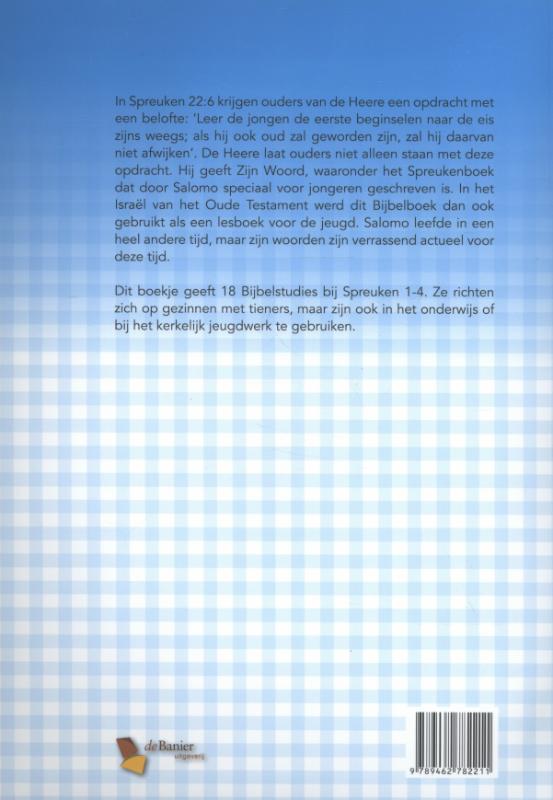 Achterkant van 1 Spreuken 1 t/m 4