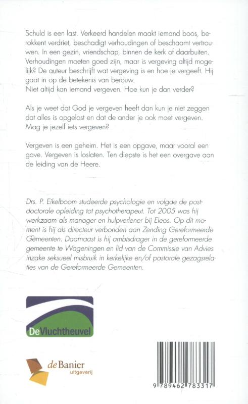 Achterkant van Schuld en vergeving