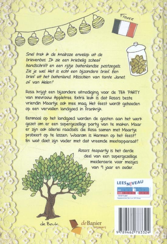 Achterkant van Rosa's teaparty