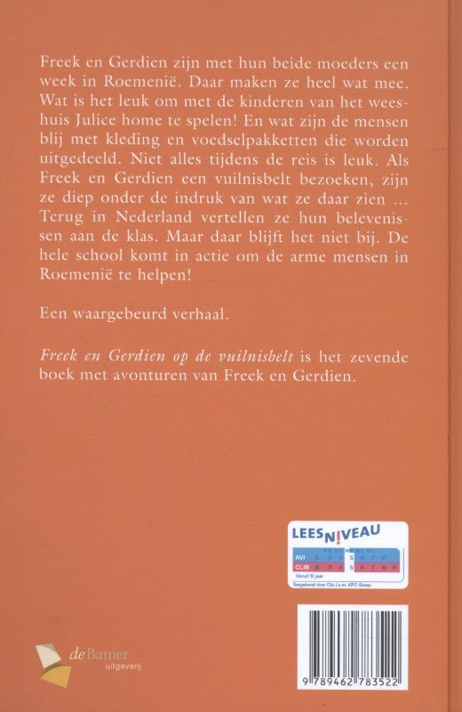 Achterkant van Op de vuilnisbelt