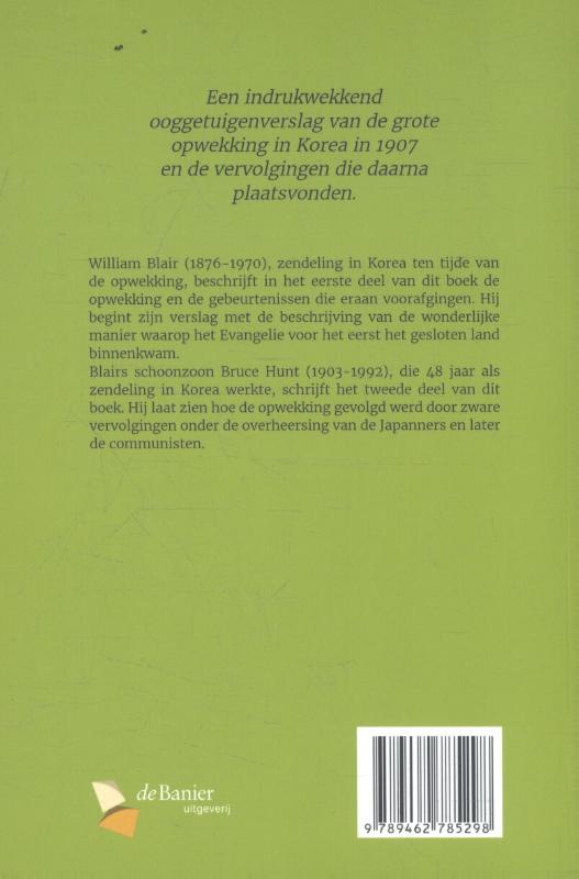 Achterkant van De opwekking in Korea