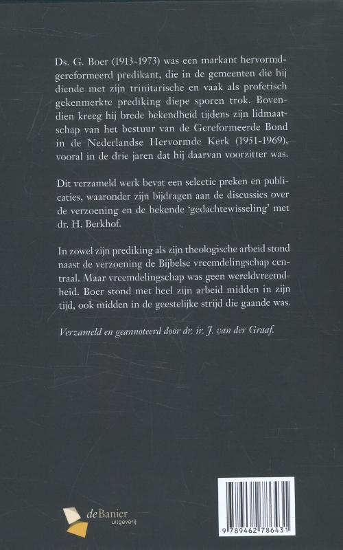 Achterkant van Tijdbetrokken vreemdelingschap