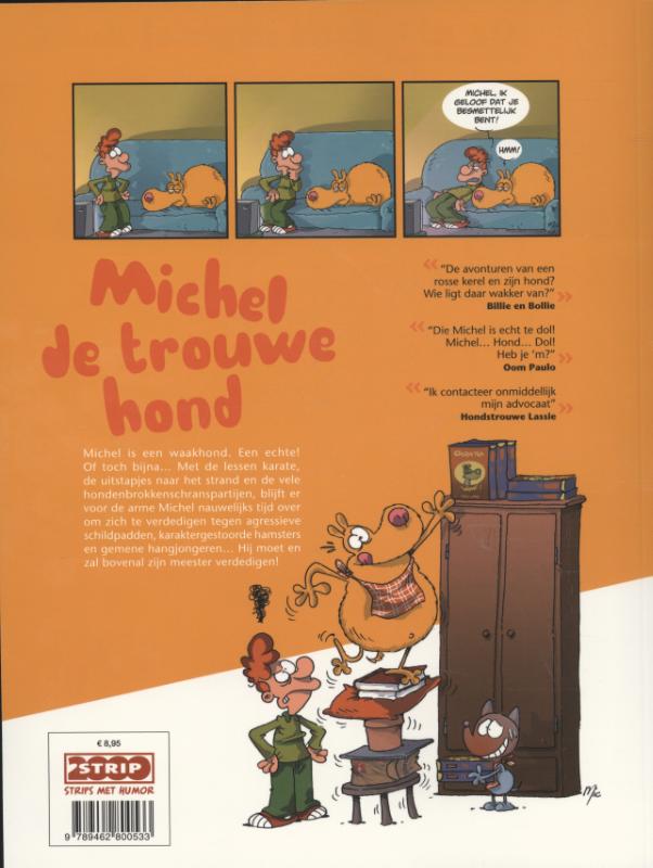 Achterkant van Michel