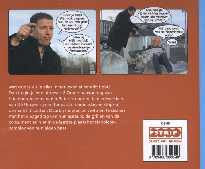 Achterkant van De Uitgeverij