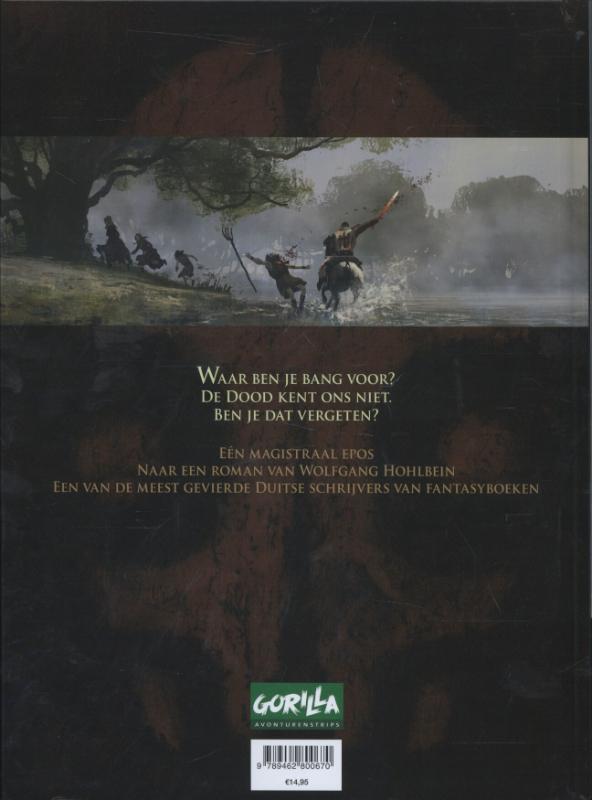 Achterkant van Aan de rand van de afgrond
