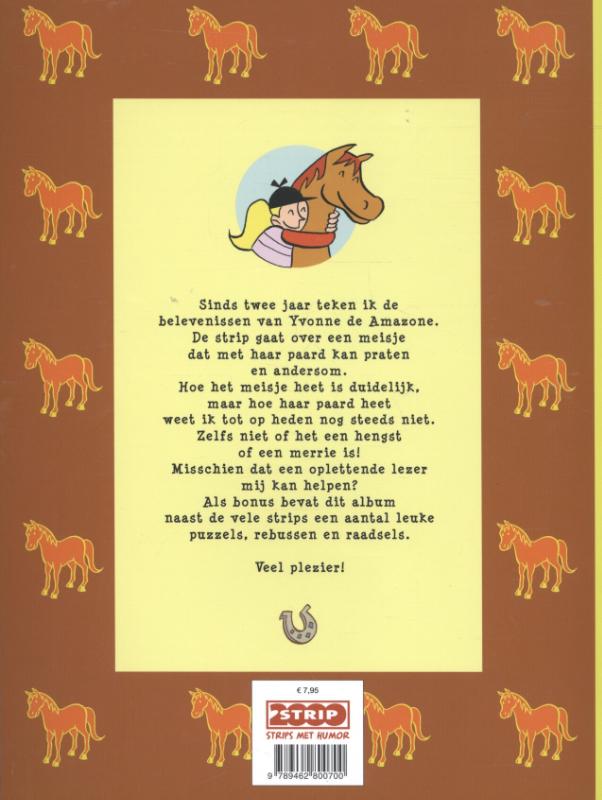 Achterkant van Yvonne de Amazone