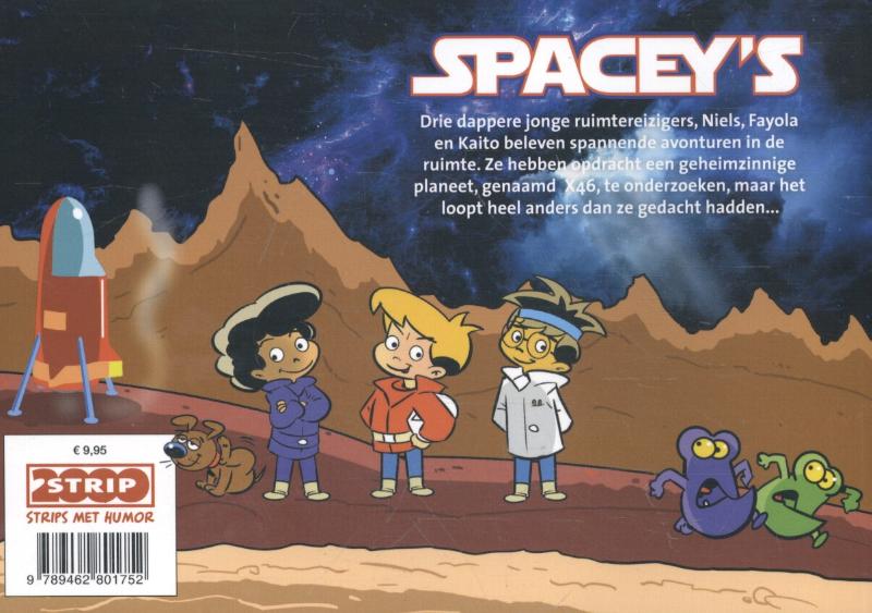 Achterkant van Spacey's