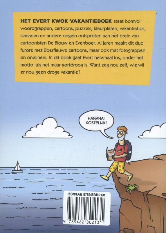 Achterkant van Evert Kwok Vakantieboek