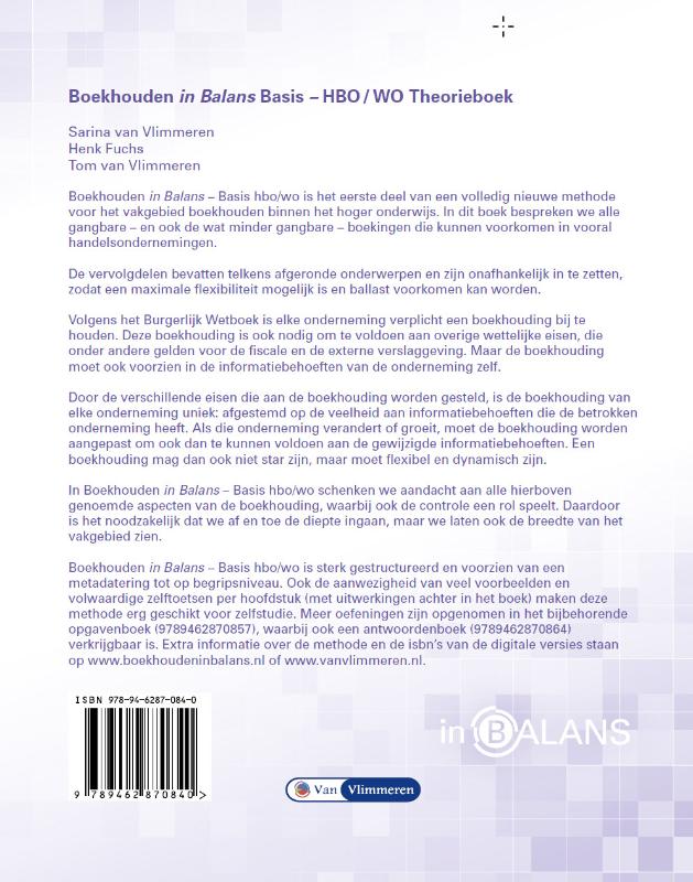 Achterkant van hbo/wo Theorieboek