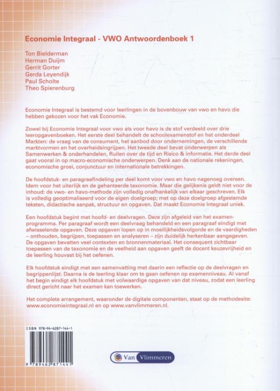 Achterkant van Antwoordenboek 1