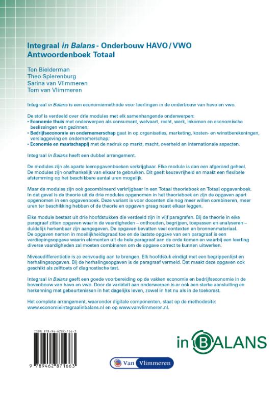 Achterkant van Antwoordenboek