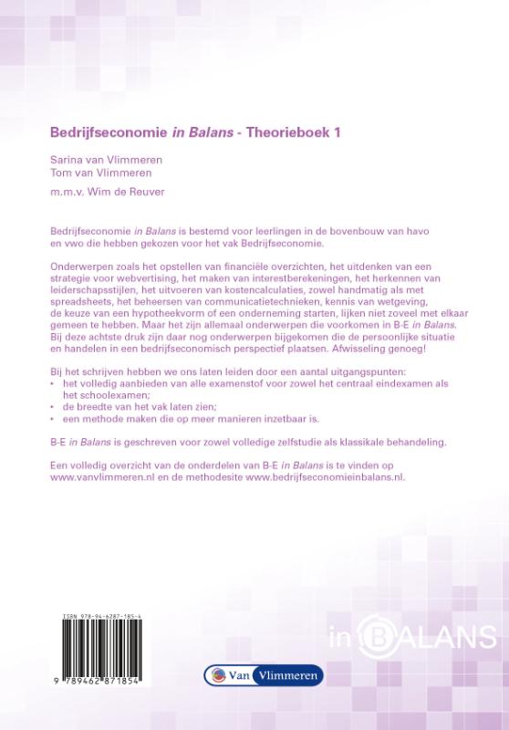 Achterkant van Theorieboek 1