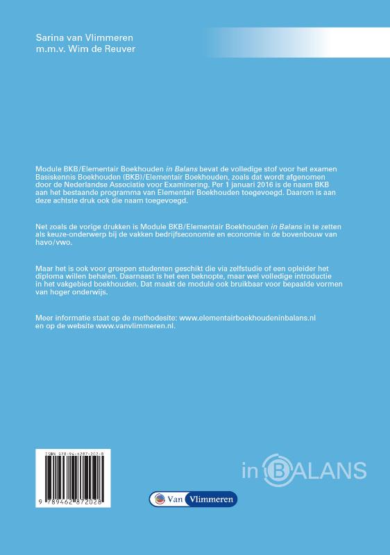 Achterkant van Werkboek