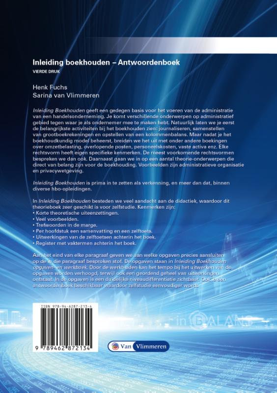 Achterkant van Antwoordenboek