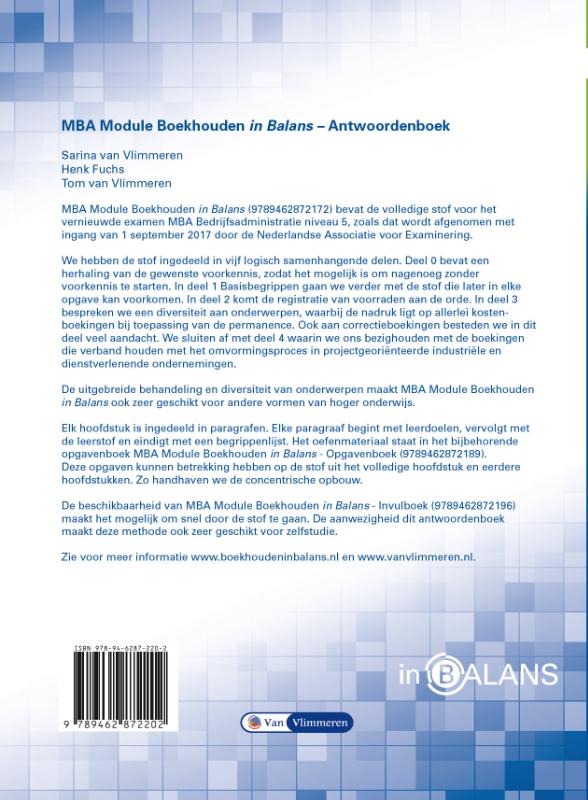 Achterkant van Antwoordenboek