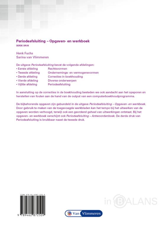 Achterkant van Periodeafsluiting
